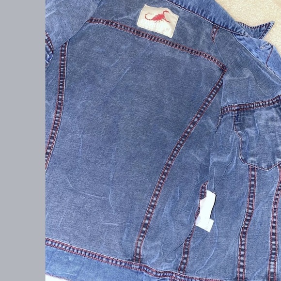 90s Fiorucci Safety Jeans Classic Denim Jacket M - Picture 8 of 8